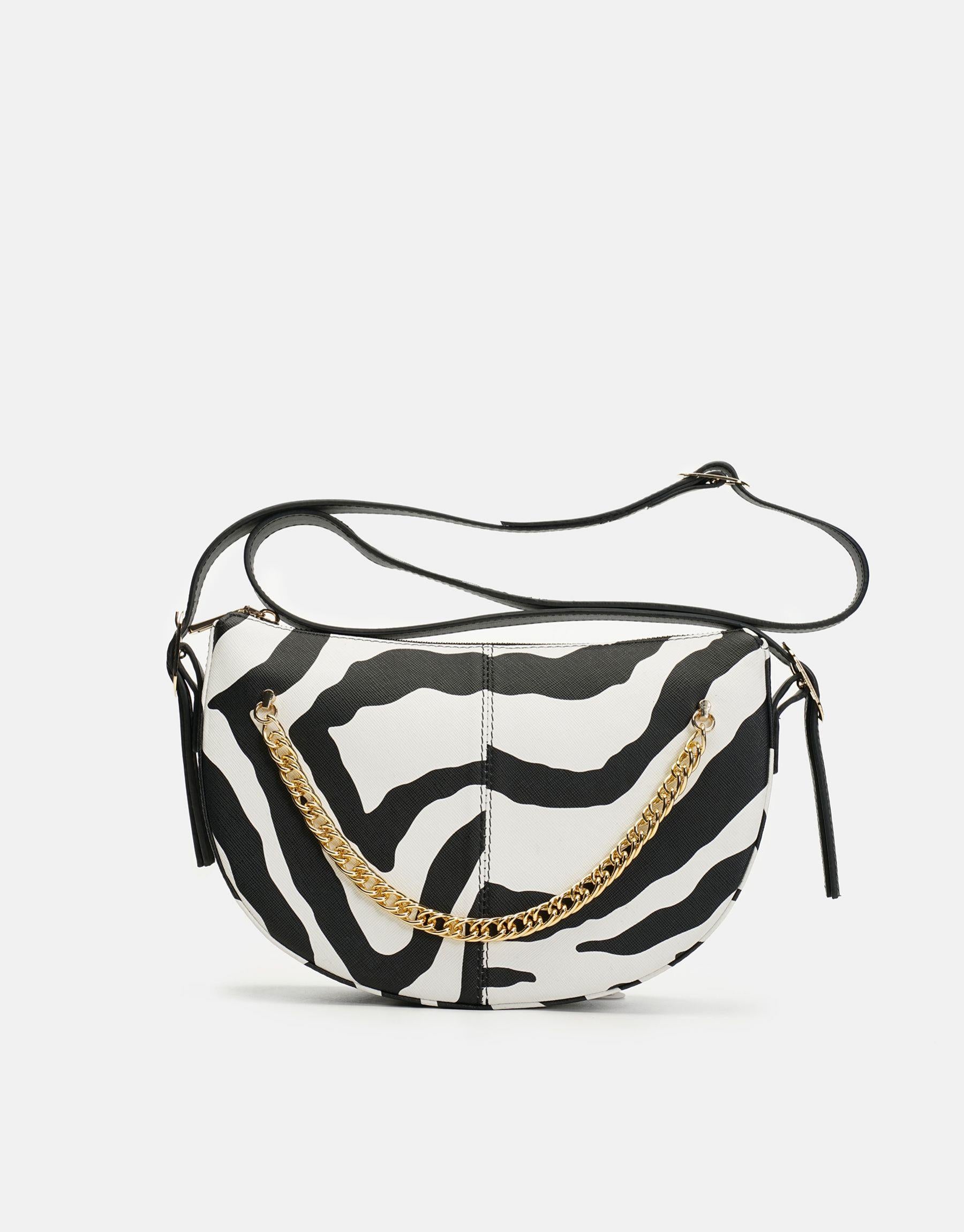 Lille Ketten-Accessoire Damentasche | Zebramuster